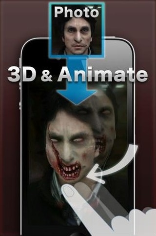 顔写真だけで3Dゾンビに変身 -iPhoneアプリ『ゾンビブース Light』無料配信