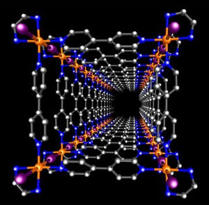 京大ら、フラスコで合成可能な多孔性ナノチューブの作製方法を開発