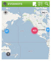 Evernote、Andoridアプリを大幅強化 - Facebook/Twitter連携、地図表示など