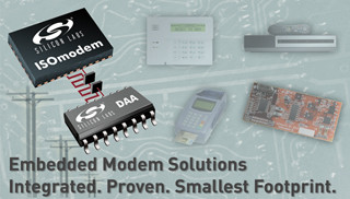 Silicon Labs、産業機器の音声/M2M通信向けデータモデムICを発表