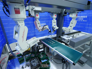 三菱電機、バラ積み部品の整列が可能なロボットシステムを開発