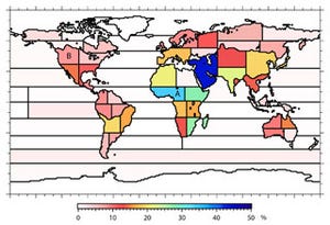JAXAなど、「いぶき」により全球の月別/地域別CO2吸収排出量推定精度を向上