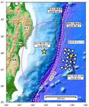 JAMSTEC、宮城・福島県東方沖太平洋プレート内部の応力場の変化を確認