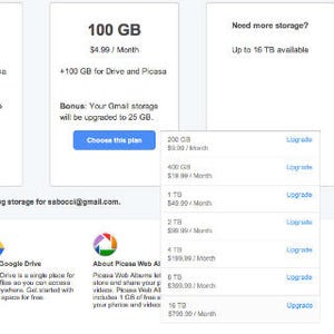 オンラインストレージ「Google Drive」の最大容量は16TB