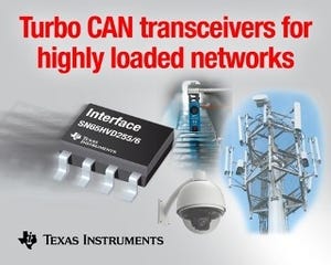 TI、高負荷CANネットワークのデータレートを高速化するトランシーバを発表