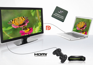 ST、DisplayPort-HDMI間の音声/画像信号用コンバータSoCファミリを発表