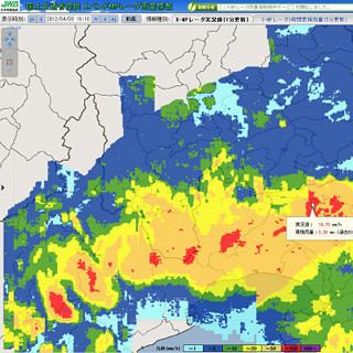 日本気象協会、リアルタイムで詳細雨量がわかるデータの試験提供を開始
