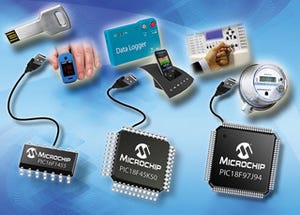Microchip、USB2.0に対応した8bit MCU15製品を発表