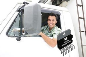 ST、トラックなどの大型車両用24Vシステム向けオーディオアンプを発表