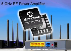 Microchip、IEEE 802.11ac Wi-Fi対応5GHzパワーアンプを発表