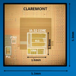 Hot Chips 24 - Intelの0.5V動作実験チップ「Claremont」