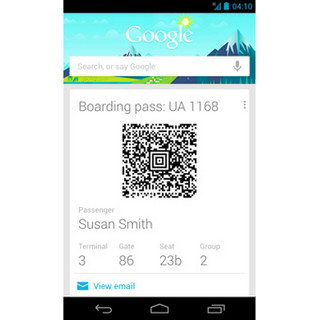 「Google Now」旅行向け機能強化 - 空港での搭乗券表示など