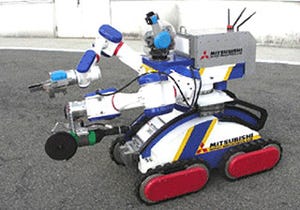 三菱重工、アーム2本搭載の原発対応遠隔操作ロボット「MHI-MEISTeR」を発表
