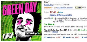 米Amazon、音楽CD購入者にMP3版を無料提供「AutoRip」開始