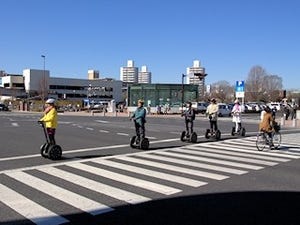 つくば市、人が搭乗したモビリティロボットでの横断歩道走行実験を開始