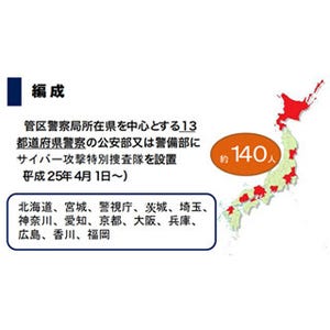 警察庁、13都道府県に「サイバー攻撃特別捜査隊」を設置