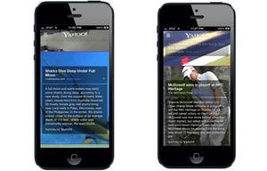 米Yahoo!、iOSアプリの新版公開、3月に買収した「Summly」を統合