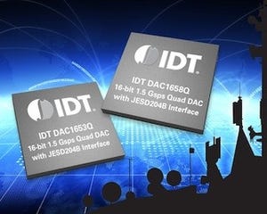 IDT、JESD204B規格対応の16ビットクワッドDACを発表