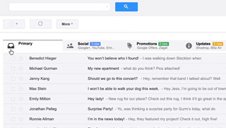 Google、Gmailの受信トレイ刷新 - 自動分類とタブ表示