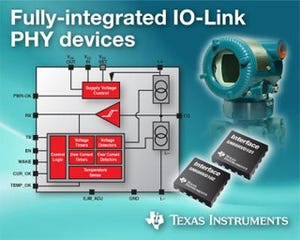 TI、フォルト保護機能を内蔵した全機能集積型IO-LINK PHYを発表