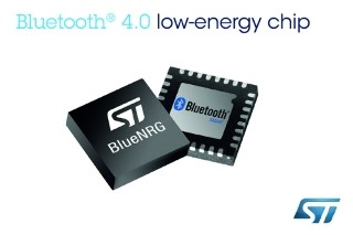 ST、Bluetooth 4.0対応ネットワークプロセッサ「BlueNRG」を発表
