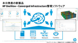 日本HP、インフラ全体を単一で統合管理するツール「HP OneView」