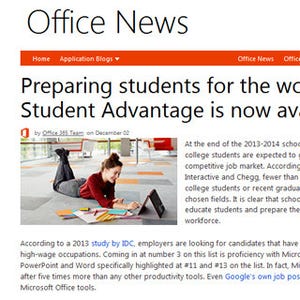 Microsoftが教育機関向け「Student Advantage」の提供を開始