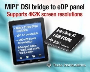 TI、タブレット/PCなど向けに4K2Kに対応するインタフェースICを発表