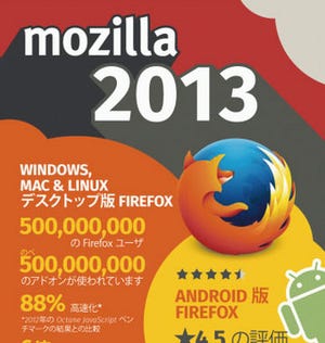 Mozilla、2013年重大ニュース発表 - Firefox OS、Android版Firefox高速化…
