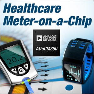 ADI、携帯型の健康器具向けメーター・オン・チップを発表
