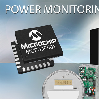 Microchip、商用電源の電圧/電流信号を高精度で計測できる電力監視ICを発表