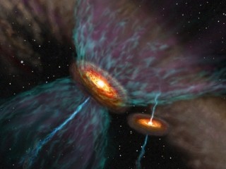 国立天文台など、連星系で伴星からの「アウトフロー」も発見