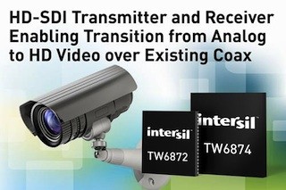 Intersil、同軸ケーブルでHDビデオに切り替えられるソリューションを発表
