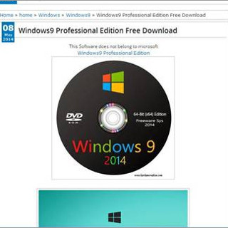 Windows 9の無料配布を装った不審なサイトが登場 - トレンドマイクロ