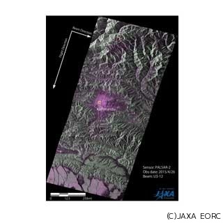 JAXA、「だいち2号」によるネパール地震の観測結果を公表