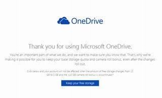 Microsoft、OneDriveの無料アカウントの容量15GBを持続可能に