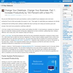 企業デスクトップPCの性能差は生産性の視点からも重要 - Blogs@Intel