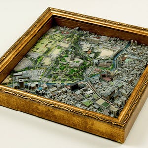 3Dプリンタ製の立体地図"3D Print Maps"に「熊本城周辺」を追加-利益は寄付