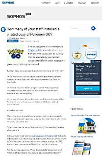 「Pokémon Go」のAndroidスパイウェアを含む海賊版に注意
