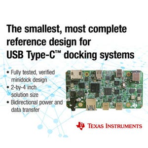 TI、マルチポートUSB Type-C/USB PD内蔵小型ドックリファレンスデザイン