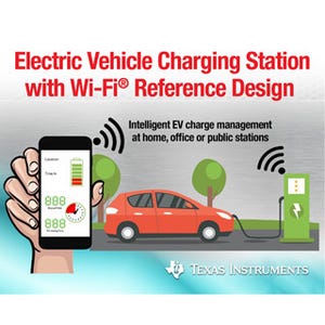 日本TI、Wi-Fi対応EV充電ステーションのリファレンスデザインを発表