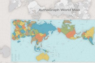2016年のグッドデザイン大賞は、球面世界を正確に表す「オーサグラフ世界地図」