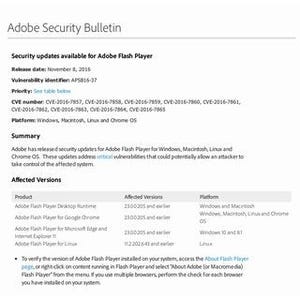 Adobe Flash Player、最新版がリリース - 9件の脆弱性を修正
