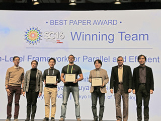理研と東工大の共同研究チーム、SC16の最優秀論文賞を受賞 - SC16