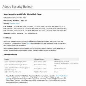 Adobe、ゼロデイ脆弱性などを修正したFlash Playerの最新版を公開