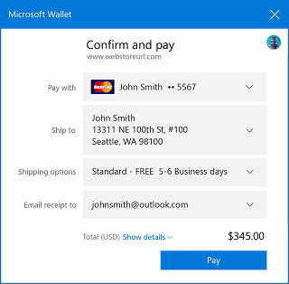 次期Microsoft EdgeがW3C策定「Payment Request API」をサポートへ