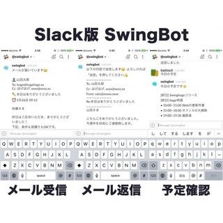 BHI、Slackでメール送受信/予定確認できる「SwingBot」 - LINE版も更新