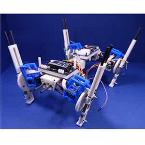 速度に応じて自発的に足並みを変え、犬のように歩き走る四脚ロボット開発