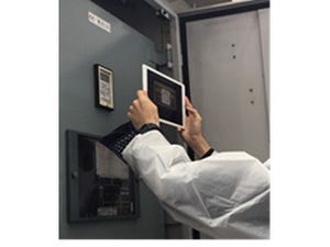 富士通、発電所の電力量計をタブレットのカメラで読み取る実証実験