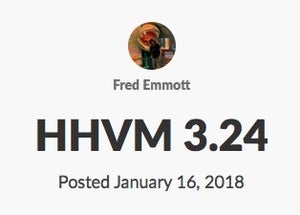 Facebook、HHVM最新版公開 - PHP5サポートする最後のバージョン